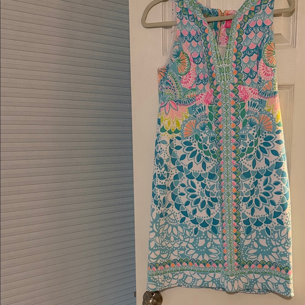 Lilly Pulitzer Mini Dress in Turquoise, Pink, Green & Yellow